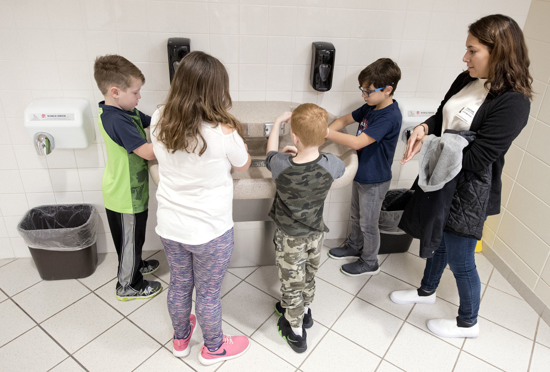 Career Academy hand washing